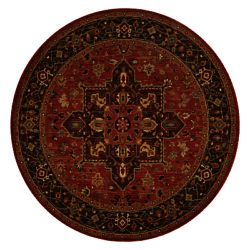 Living Treasures Rug, Dia.178cm Heriz Rust